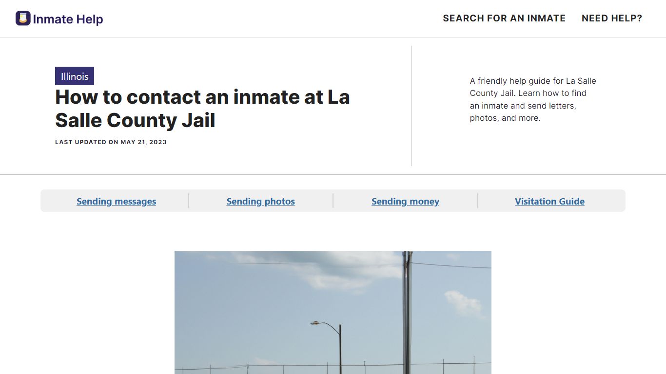 How to contact an inmate at La Salle County Jail - Inmate Help