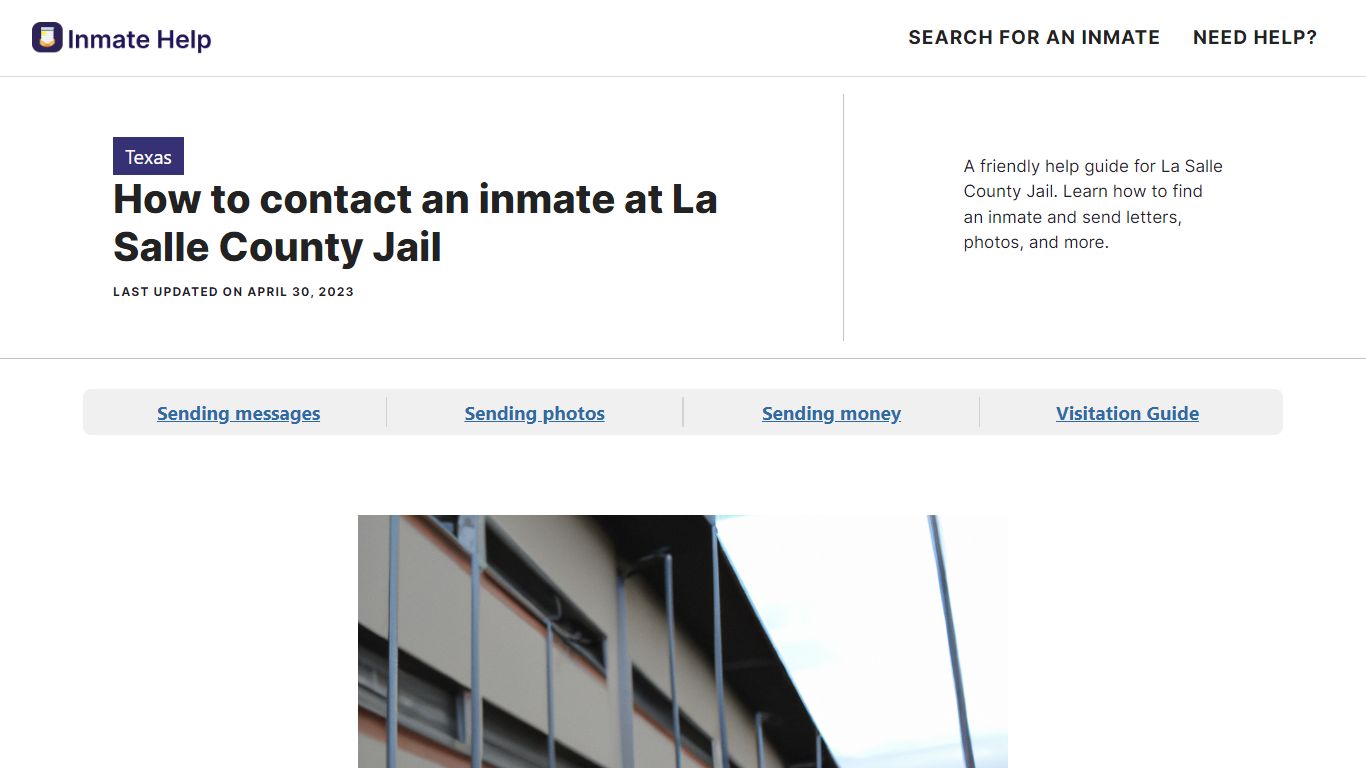 How to contact an inmate at La Salle County Jail - Inmate Help